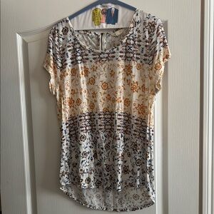 Lucky Brand Floral Print Women's Top - L